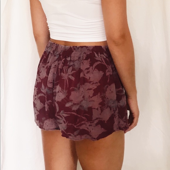 free people - flowy floral skort - Picture 2 of 2